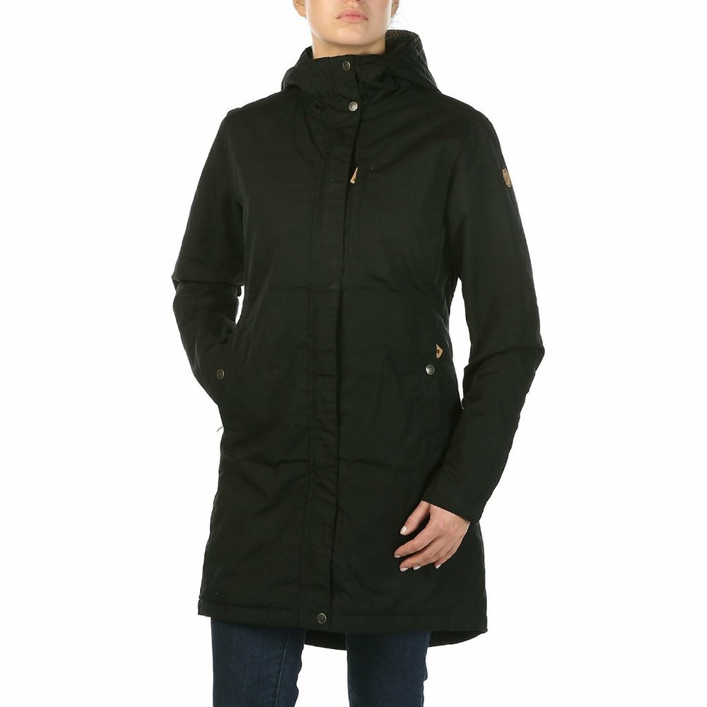 Fjallraven  Women's Kiruna Padded Parka Black Sz. LARGE